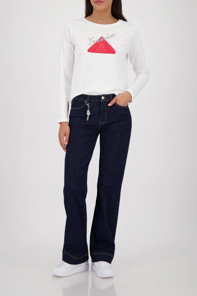 Long Sleeve Top With Emblem