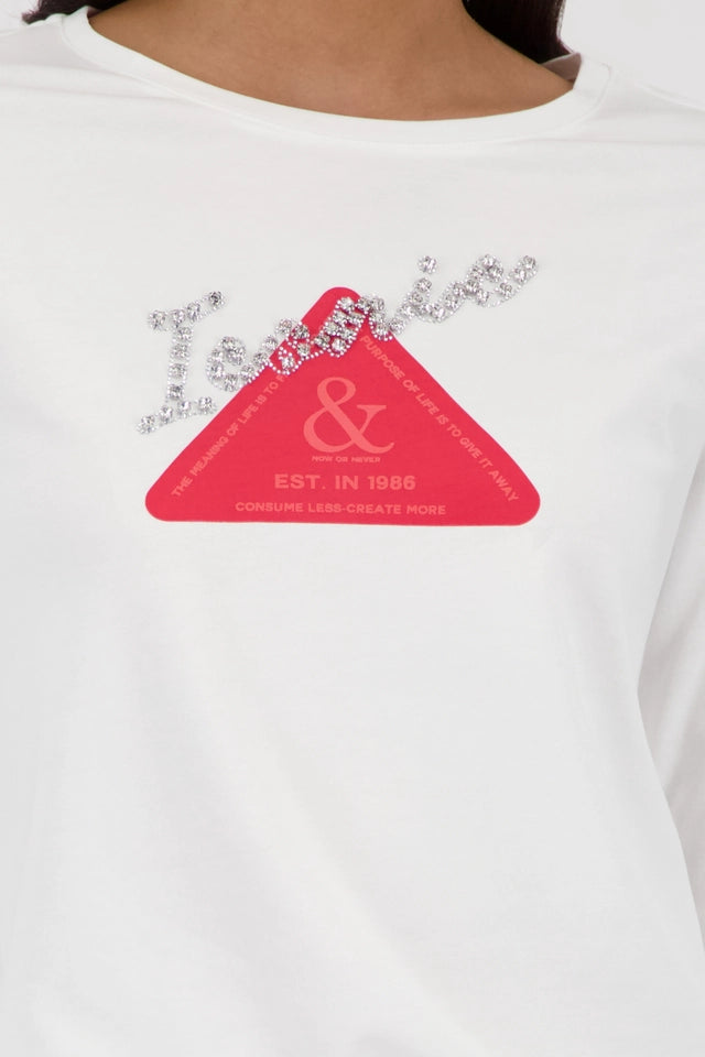 Long Sleeve Top With Emblem