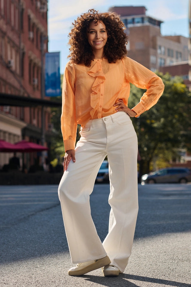 Off White Palazzo Trousers