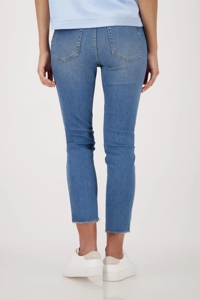 Jeans 7/8 With Rhinestones