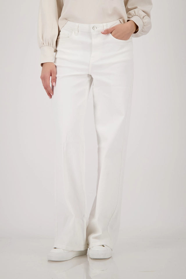 Off White Palazzo Jeans