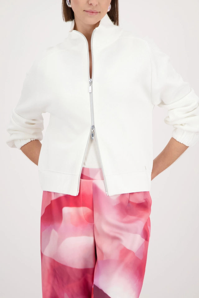 Cardigan With Stand-up Collar