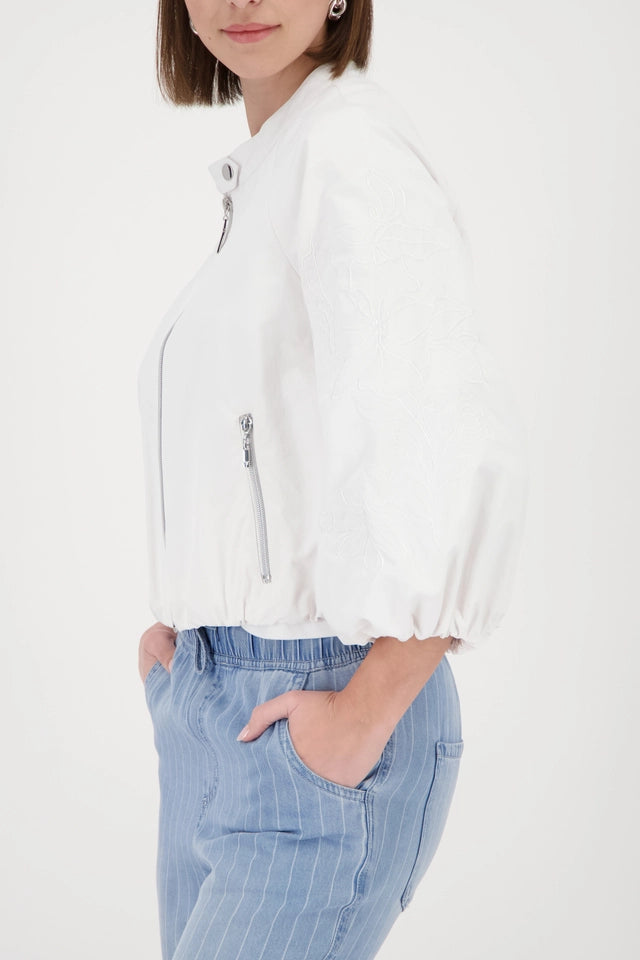 Nylon Jacket With Embroidery