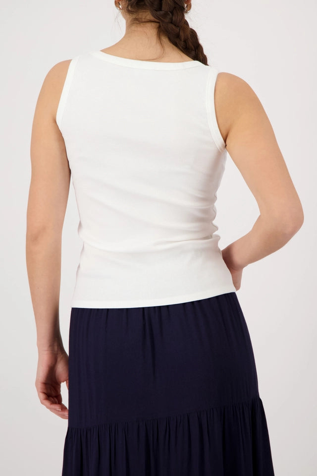 Cream Top With Mini Print