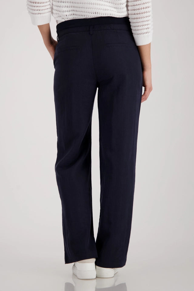 Navy Linen Trousers