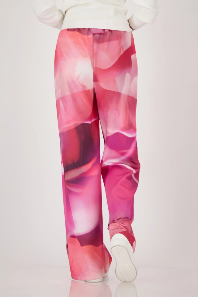 Wide Leg Pants With Allover Pattern