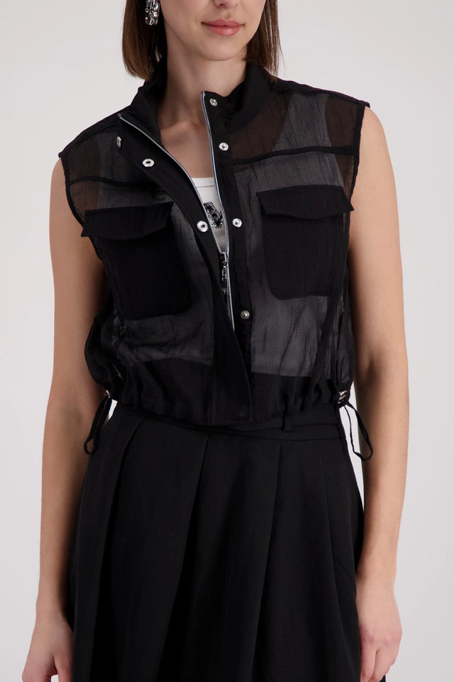 Black Mesh Vest