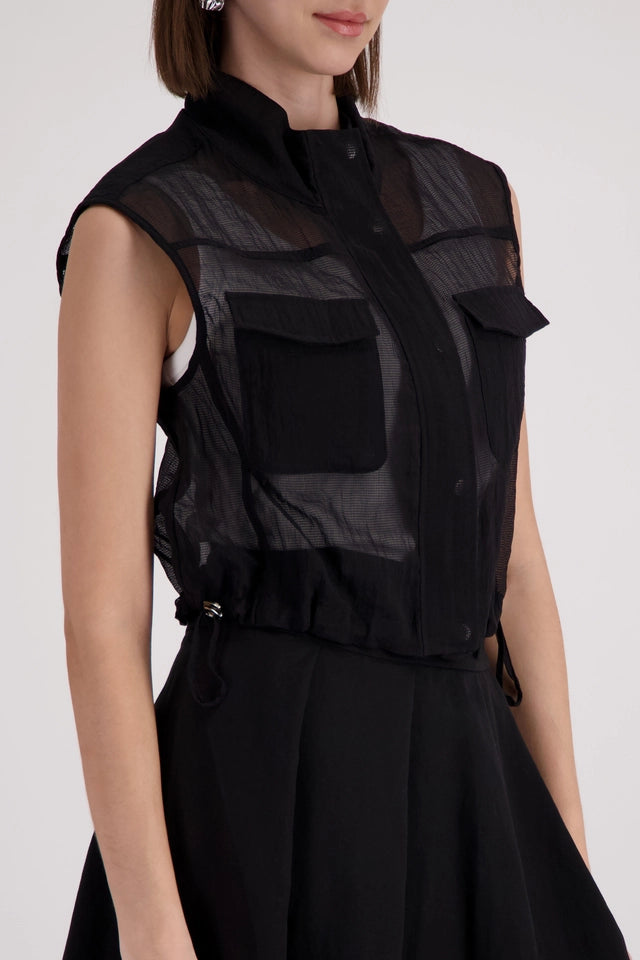 Black Mesh Vest