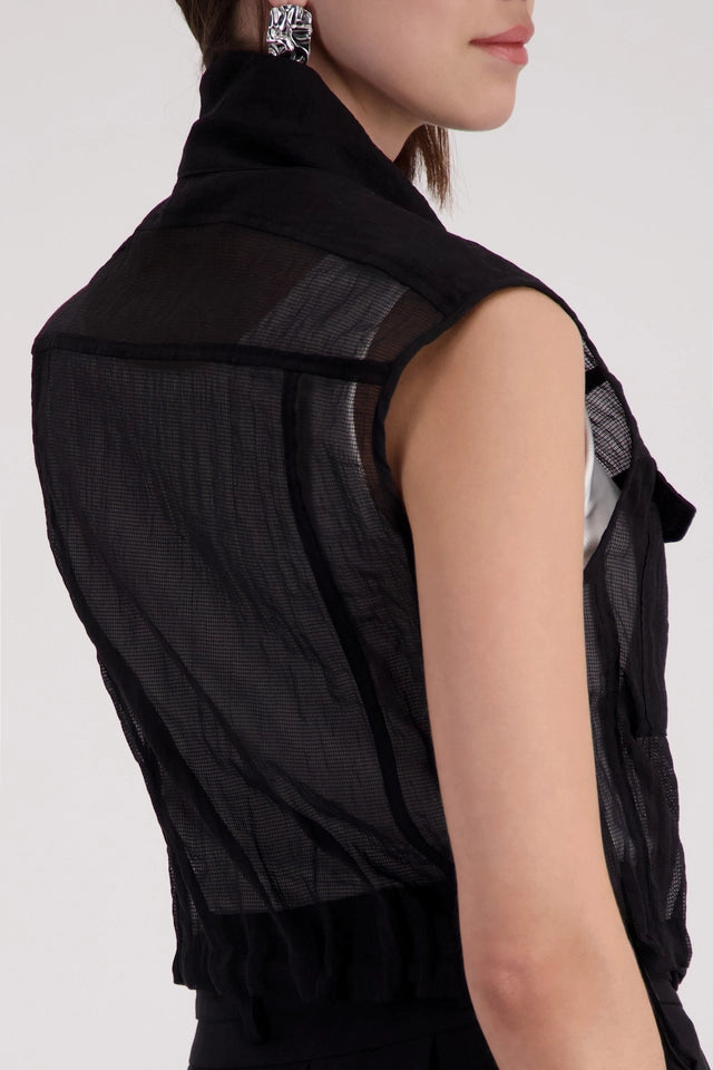 Black Mesh Vest