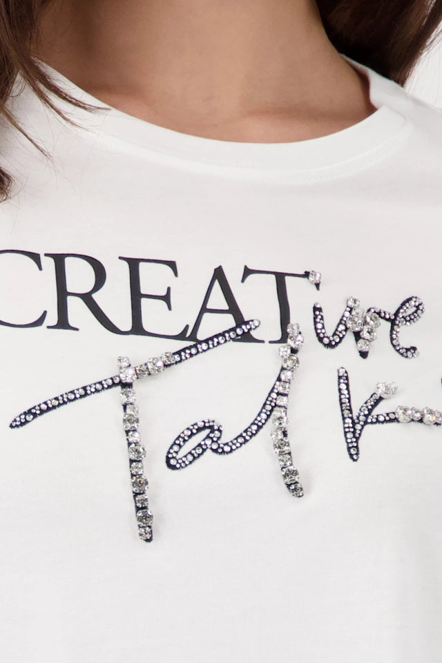 Shirt With Jewelry Lettering