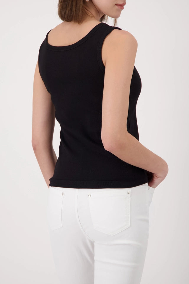 Black Top With Decorative Elements