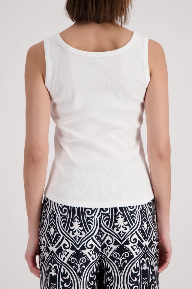 Cream Top With Decorative Elements