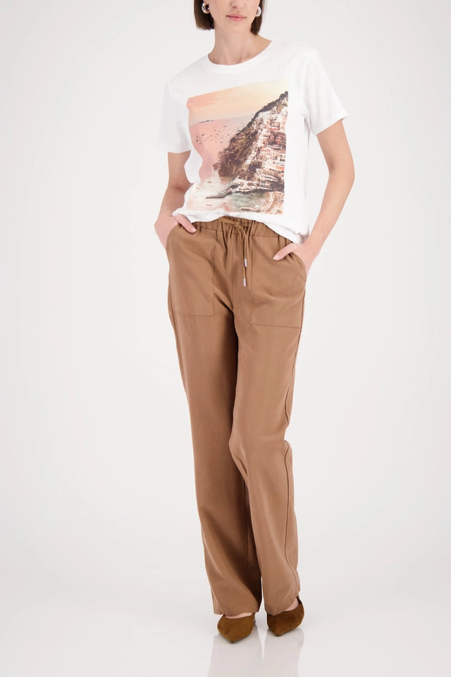 Top With Landscape Print