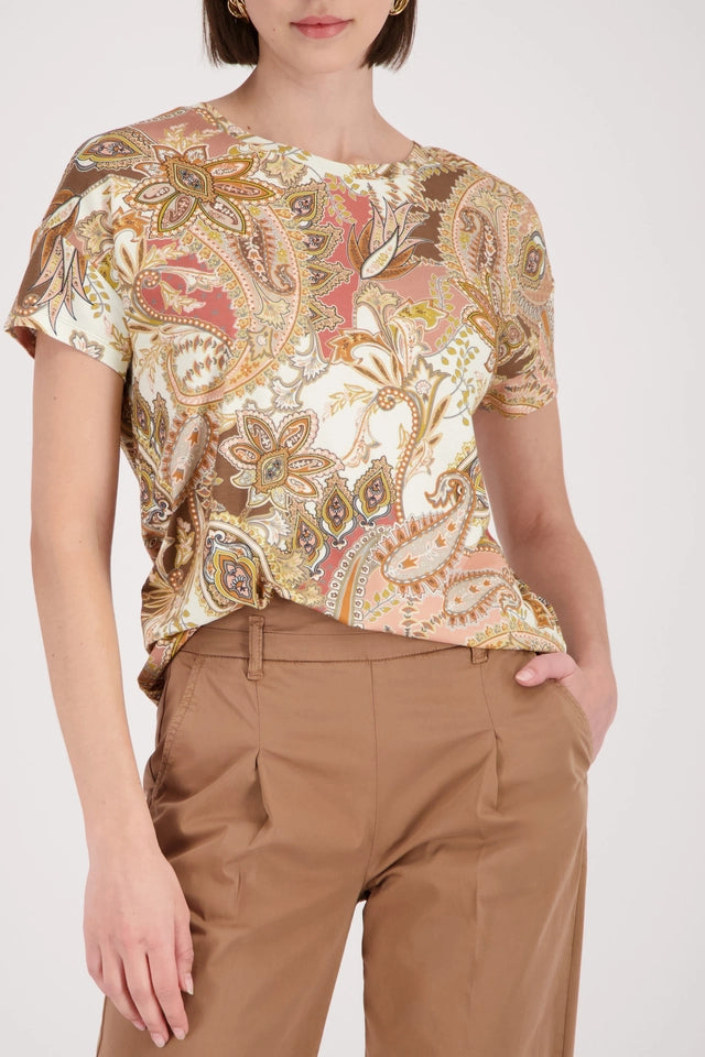 Top With Paisley Pattern