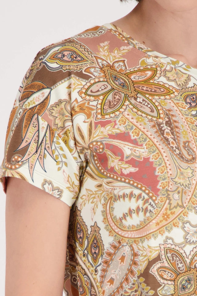 Top With Paisley Pattern