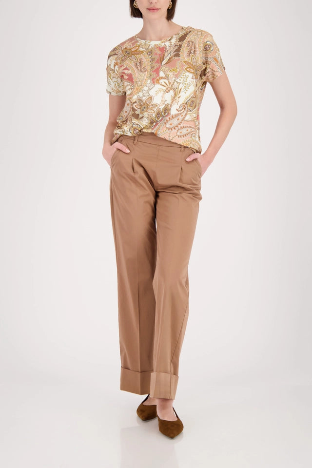 Top With Paisley Pattern