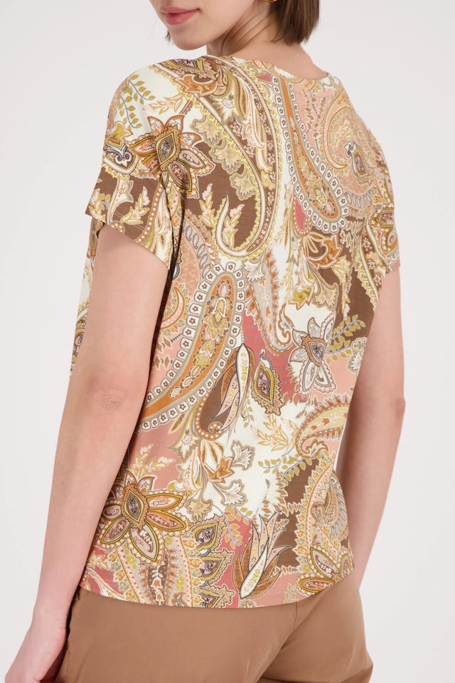 Top With Paisley Pattern