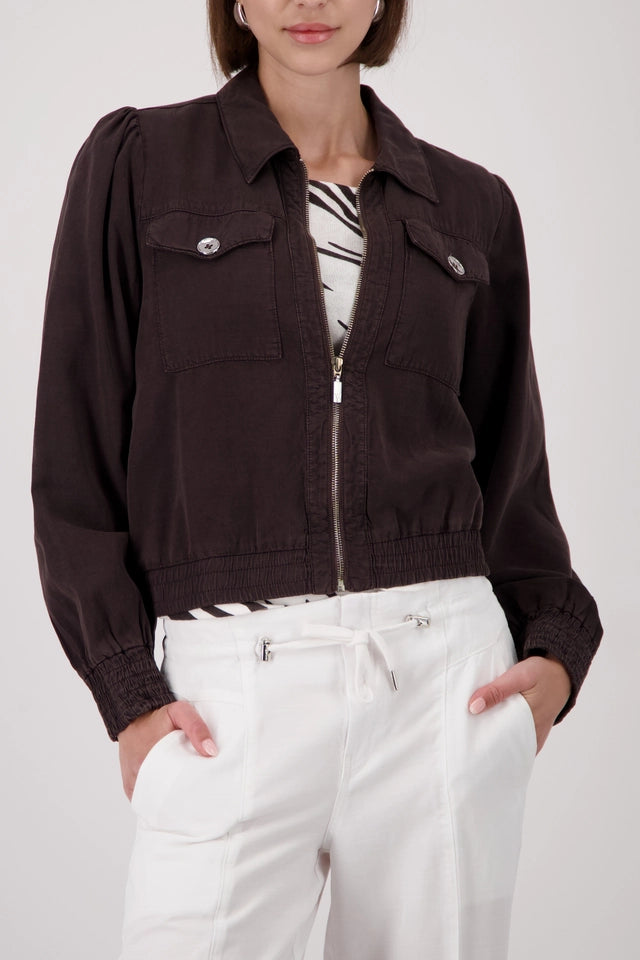 Brown Jacket With Decorative Buttons