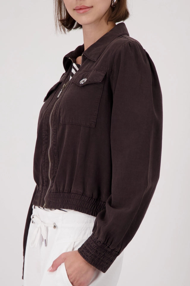 Brown Jacket With Decorative Buttons
