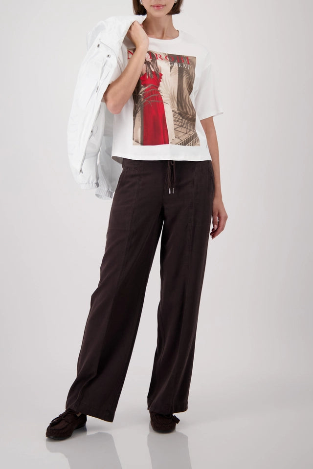 Brown Wide Leg Trousers