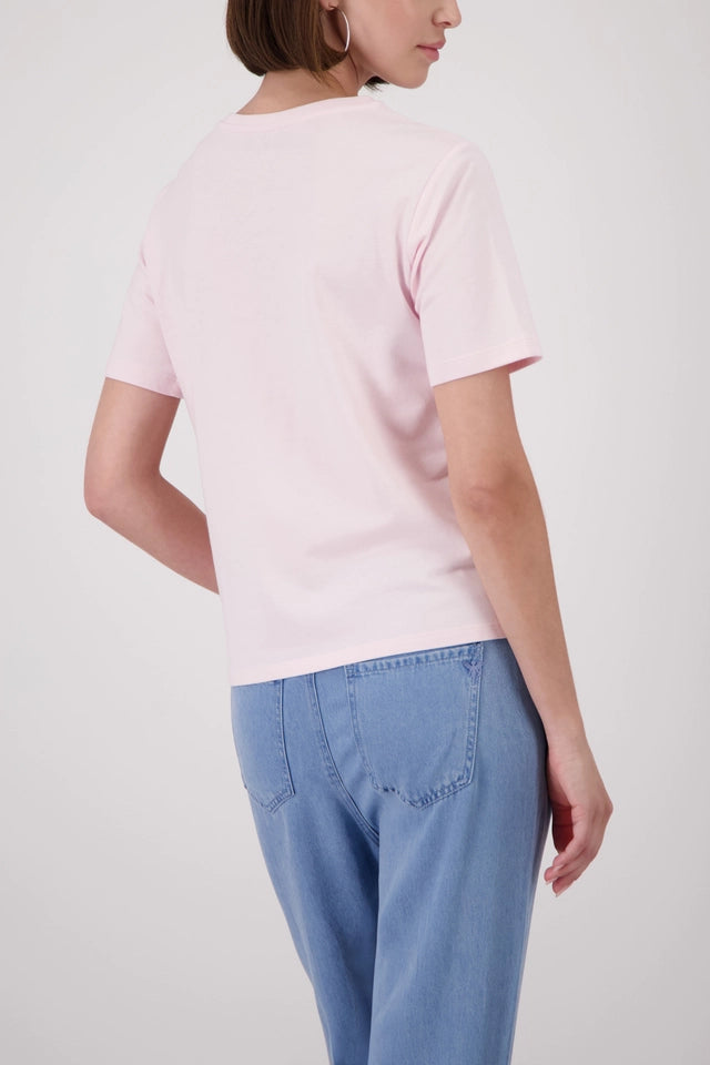 Baby Pink Top With Jewelry Lettering