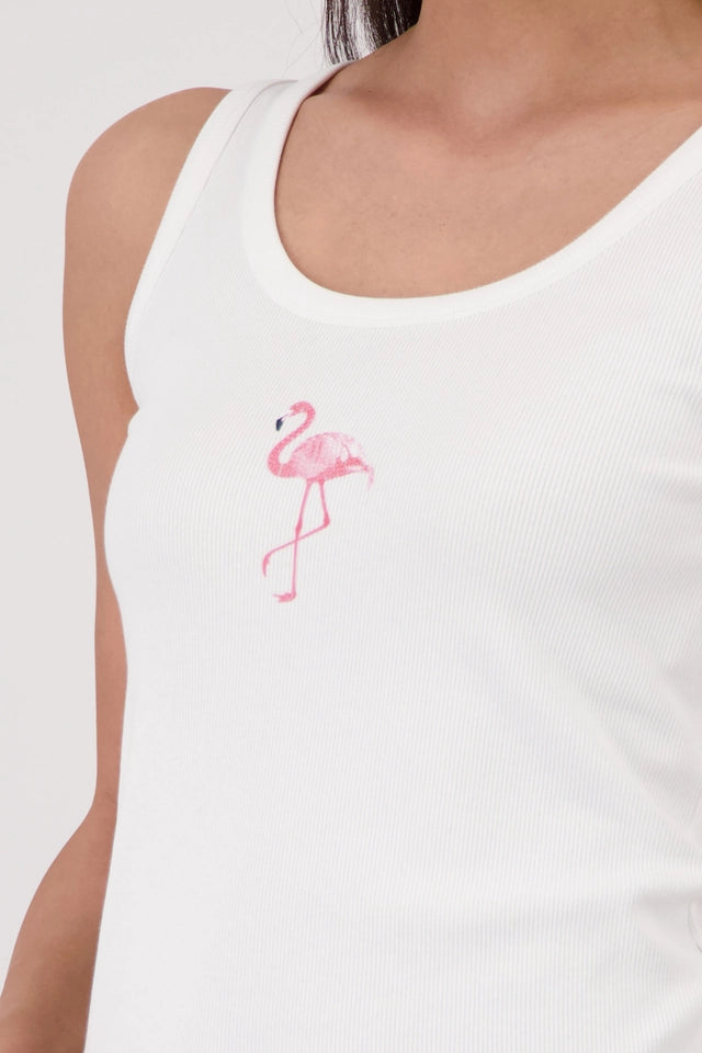 Top With Flamingo Print