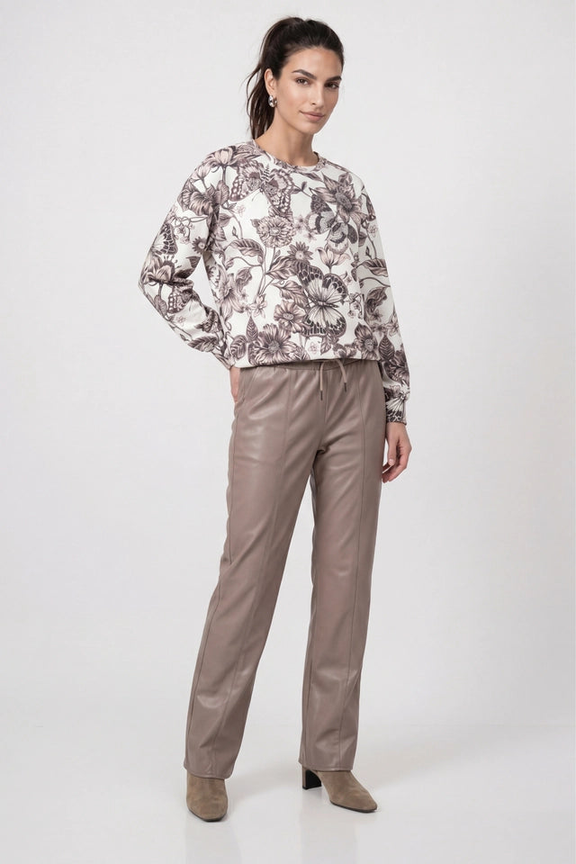 Pink And Taupe Sparkle Sweatshirt