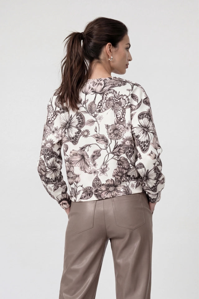 Pink And Taupe Sparkle Sweatshirt