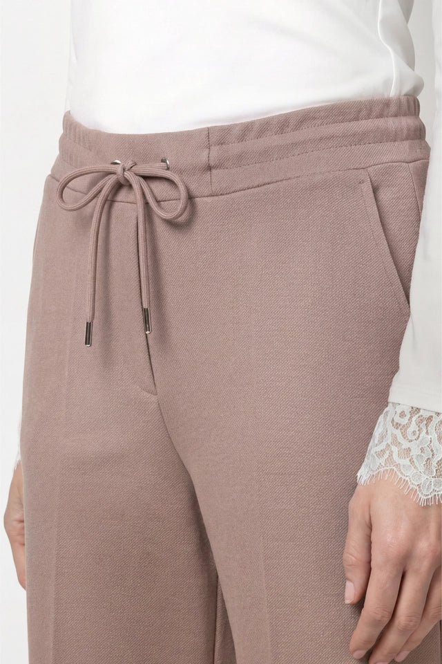 Taupe Wide Leg Jogger