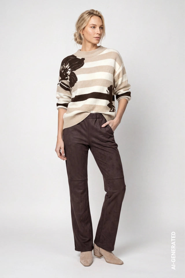 Black Coffee Velours Trousers