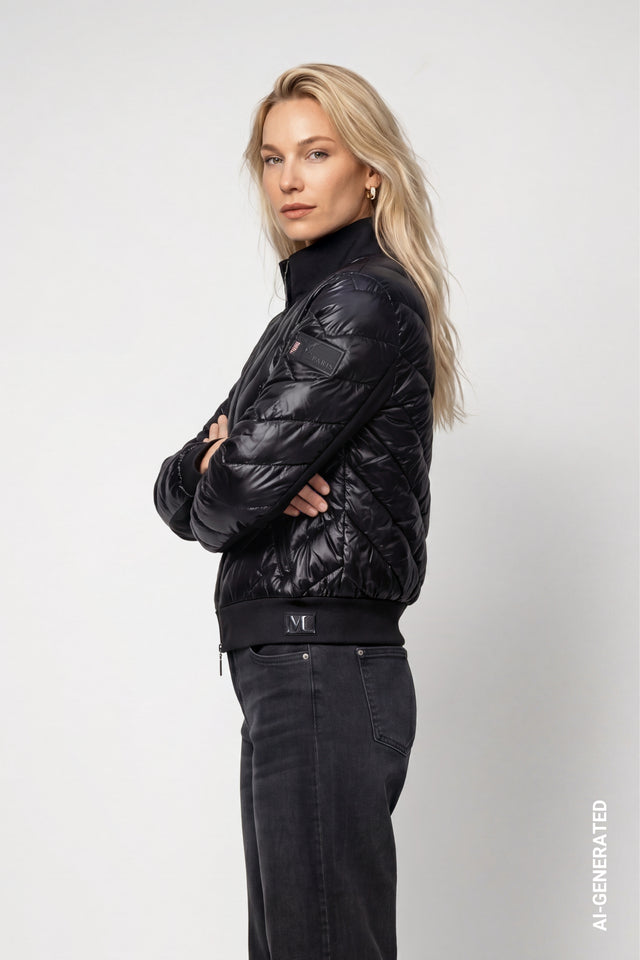 Black Jacket With Neoprene