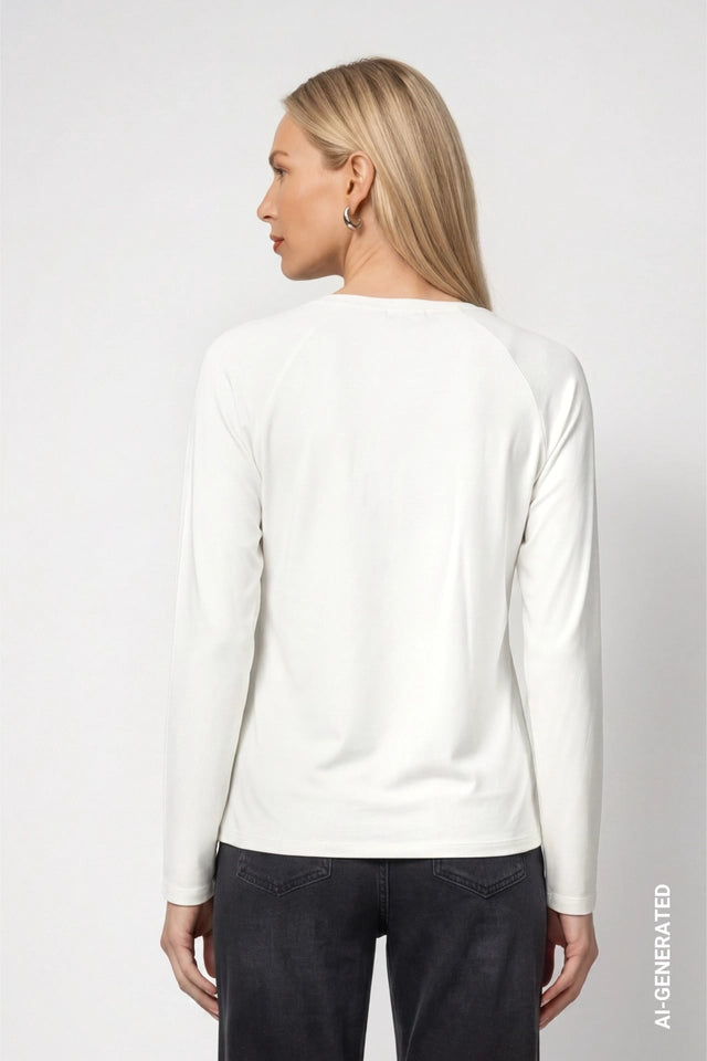Cream Paris Panther Print Top