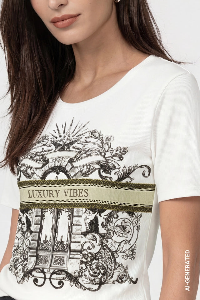 Cream Luxury Vibes Top