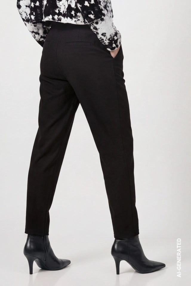 Black Joggers With Zipper