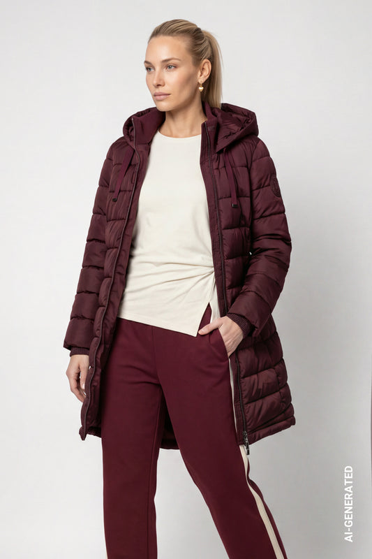 Dark Bordeaux Coat