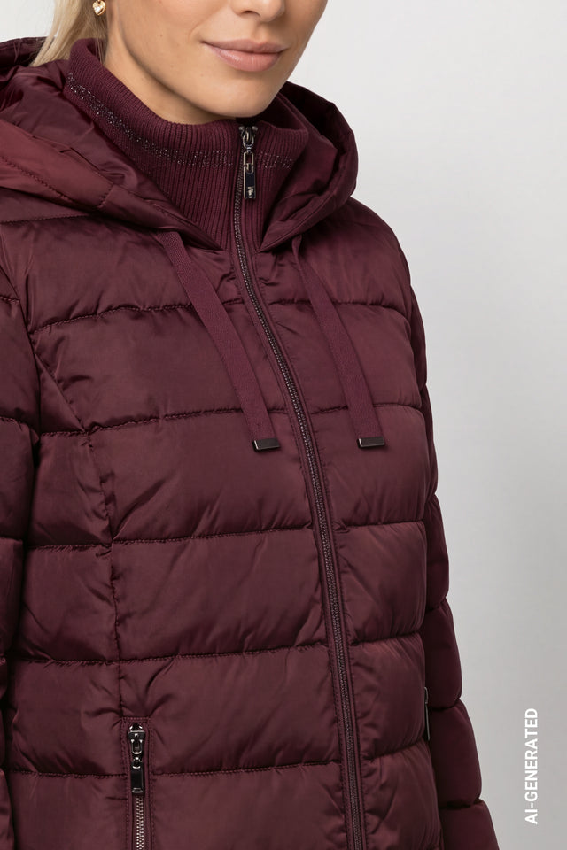 Dark Bordeaux Coat