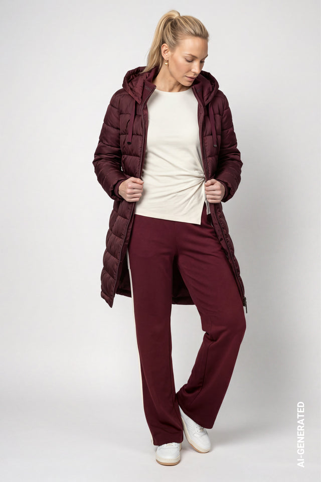 Dark Bordeaux Coat