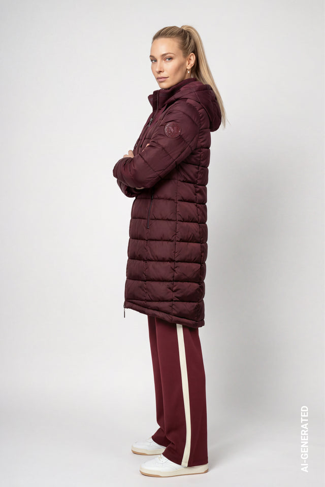 Dark Bordeaux Coat