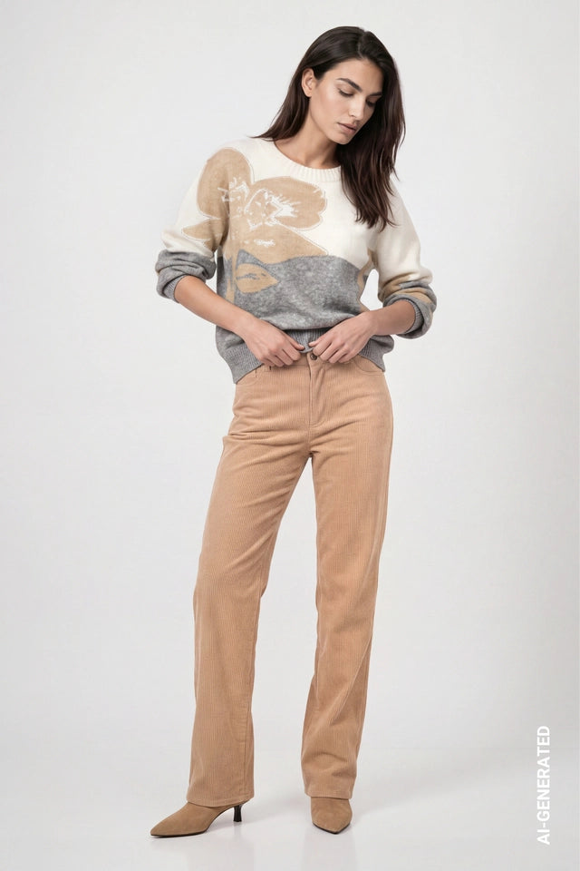 Light Grey Knitted Jumper