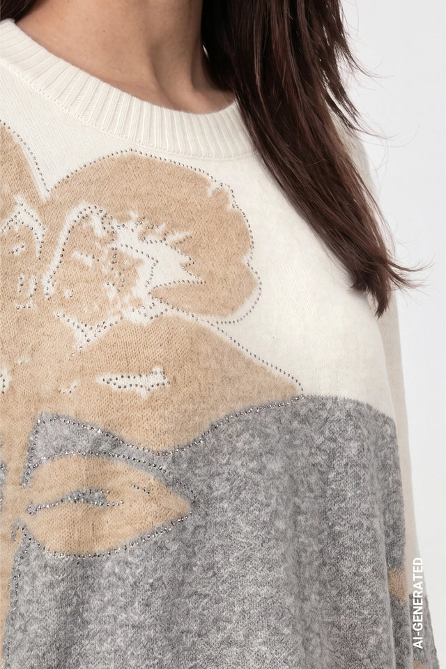 Light Grey Knitted Jumper