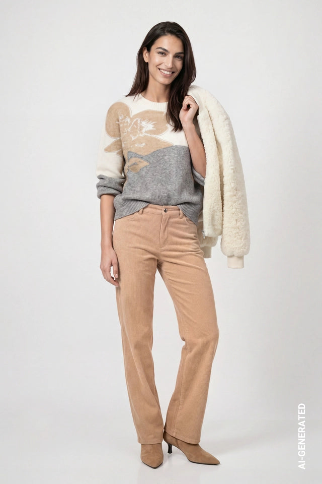 Light Grey Knitted Jumper