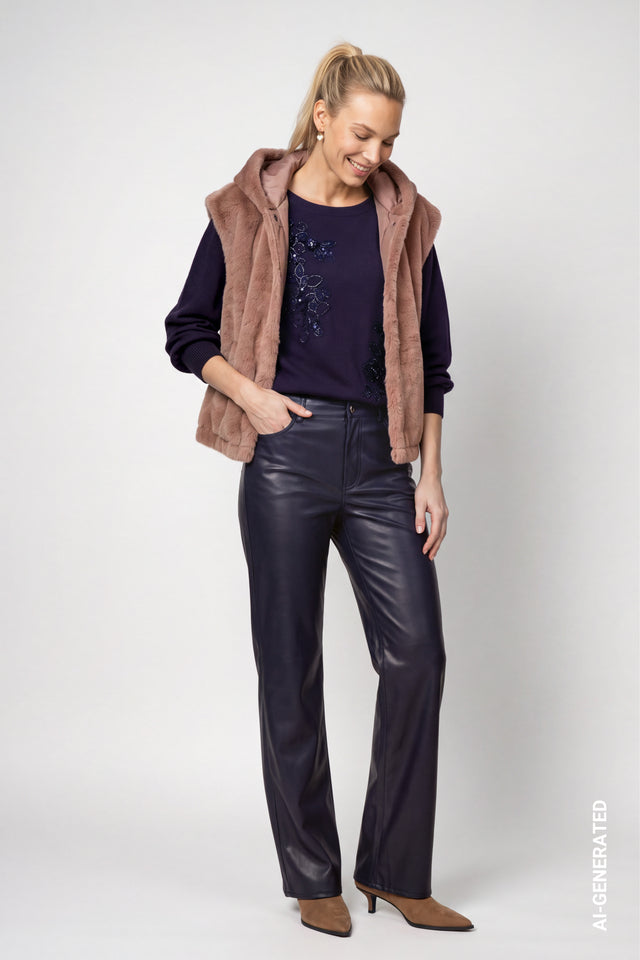 Tiramisu Faux Fur Vest