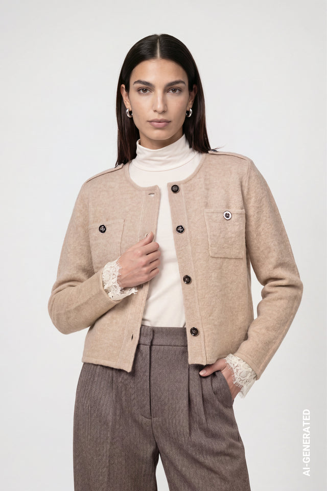 Sesame Cardigan With Pockets