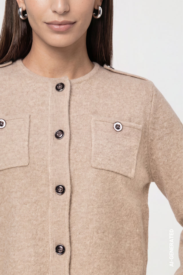 Sesame Cardigan With Pockets