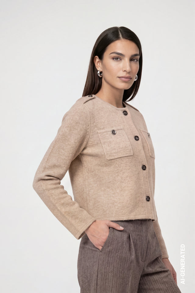 Sesame Cardigan With Pockets