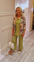 Olive Green Palazzo Trousers