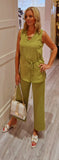 Olive Green Palazzo Trousers