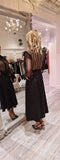 Black/Nude Feather & Sequin Dress