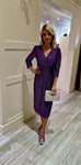 Purple  Sequin Dress
