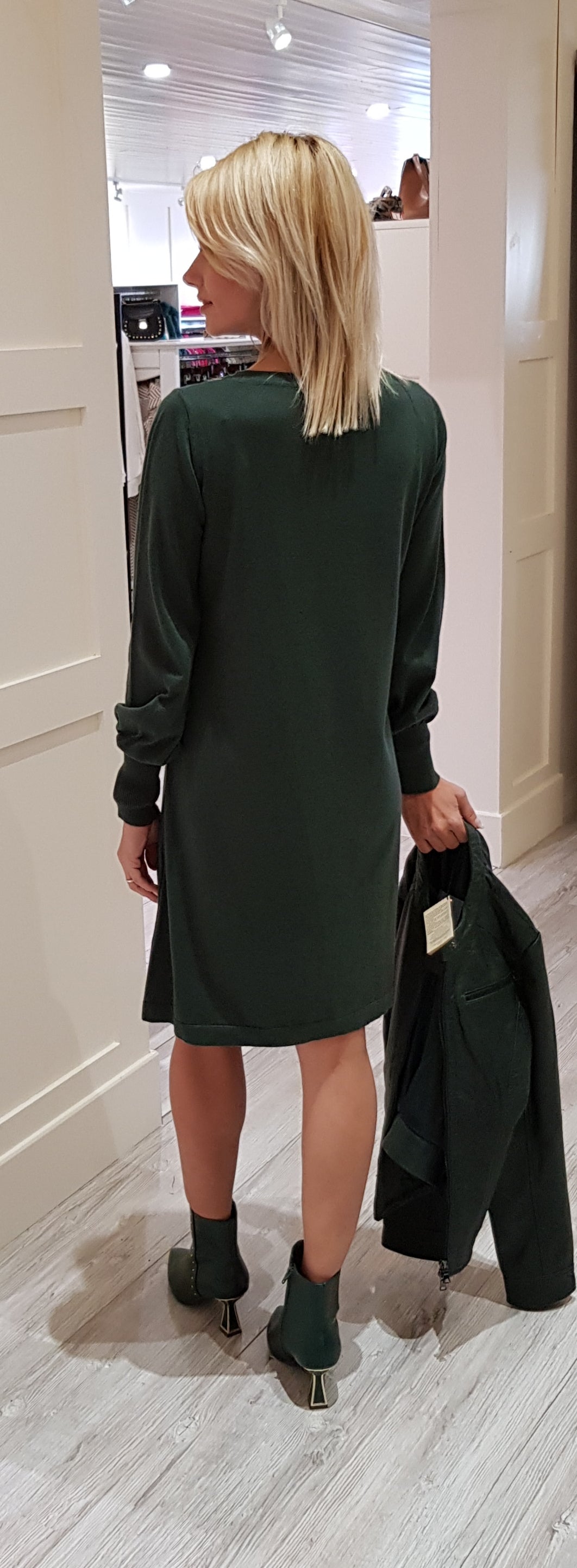 Green Knit Dress